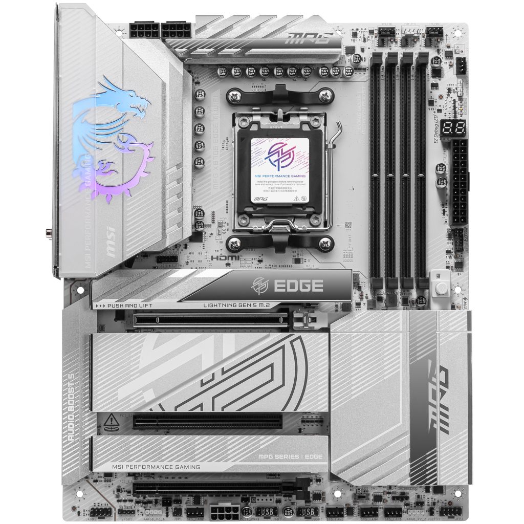 MSI MPG X870E Edge TI WiFi motherboard, socket AM5, AMD X870E, ATX, DDR5