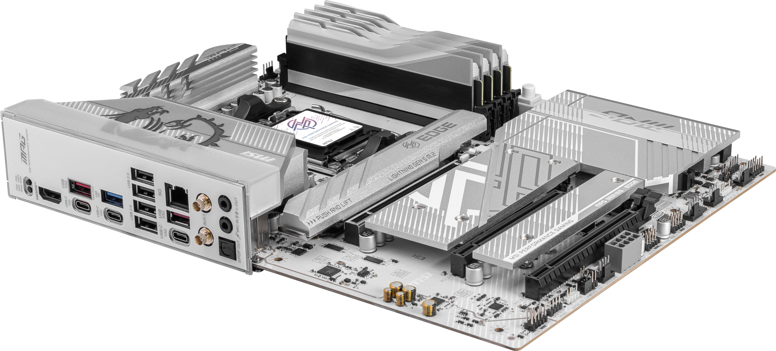 MSI MPG B850 Edge TI WiFi motherboard, socket AM5, AMD B850, ATX, DDR5