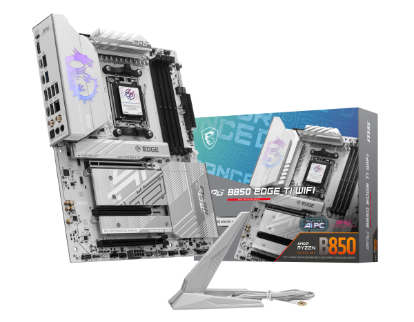MSI MPG B850 Edge TI WiFi motherboard, socket AM5, AMD B850, ATX, DDR5