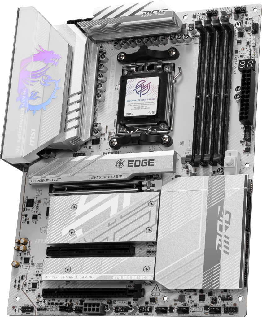 MSI MPG B850 Edge TI WiFi motherboard, socket AM5, AMD B850, ATX, DDR5
