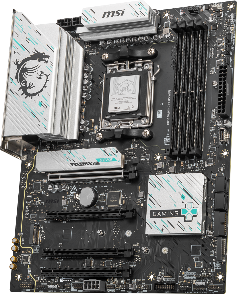 MSI B850 Gaming Plus WiFi motherboard, socket AM5, AMD B850, ATX, DDR5