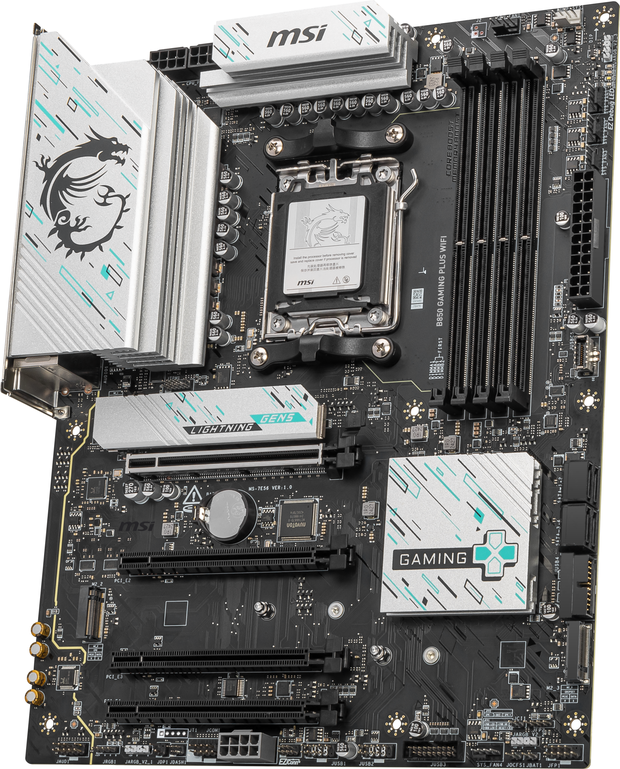 MSI B850 Gaming Plus WiFi motherboard, socket AM5, AMD B850, ATX, DDR5