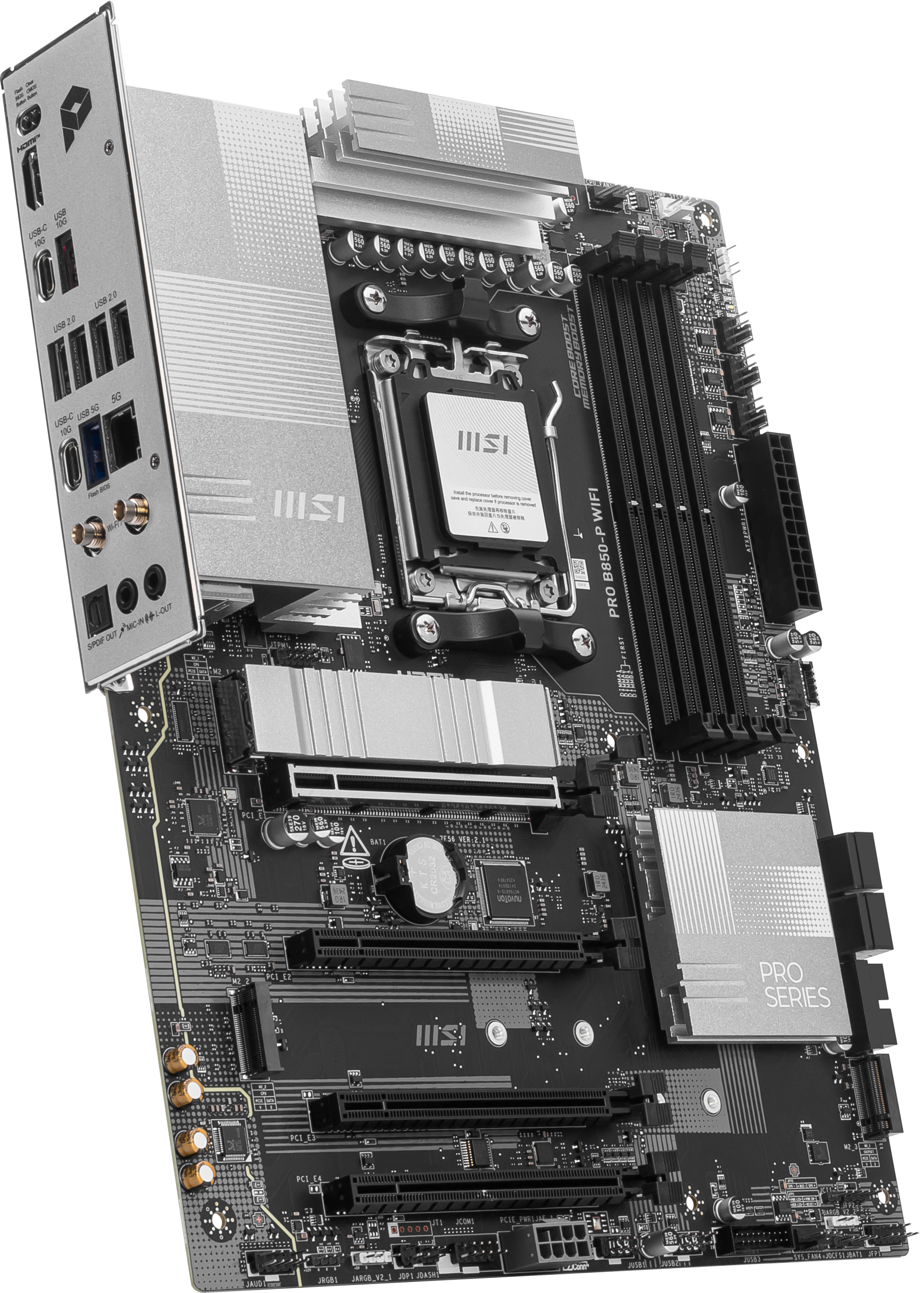 MSI PRO B850-P WiFi motherboard, socket AM5, AMD B850, ATX, DDR5 : image 5