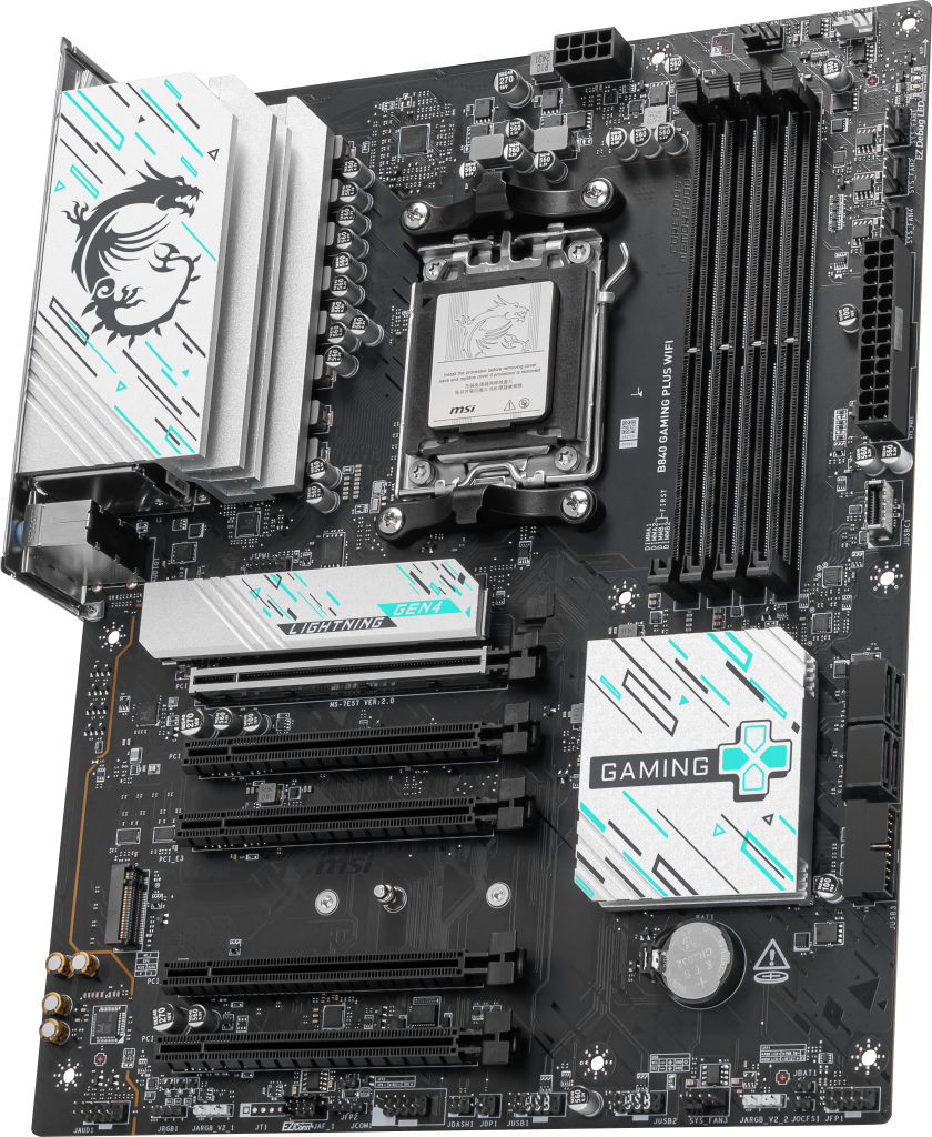 MSI B840 Gaming Plus WiFi motherboard, Socket AM5, AMD B840, ATX, DDR5 : image 4