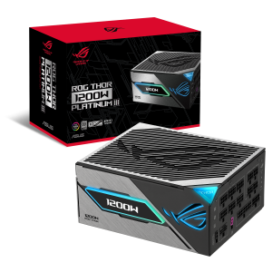 ASUS ROG Thor Platinum III, 80 PLUS Platinum power supply, modular, ATX 3.1, PCIe 5.1 - 1,200 Watt