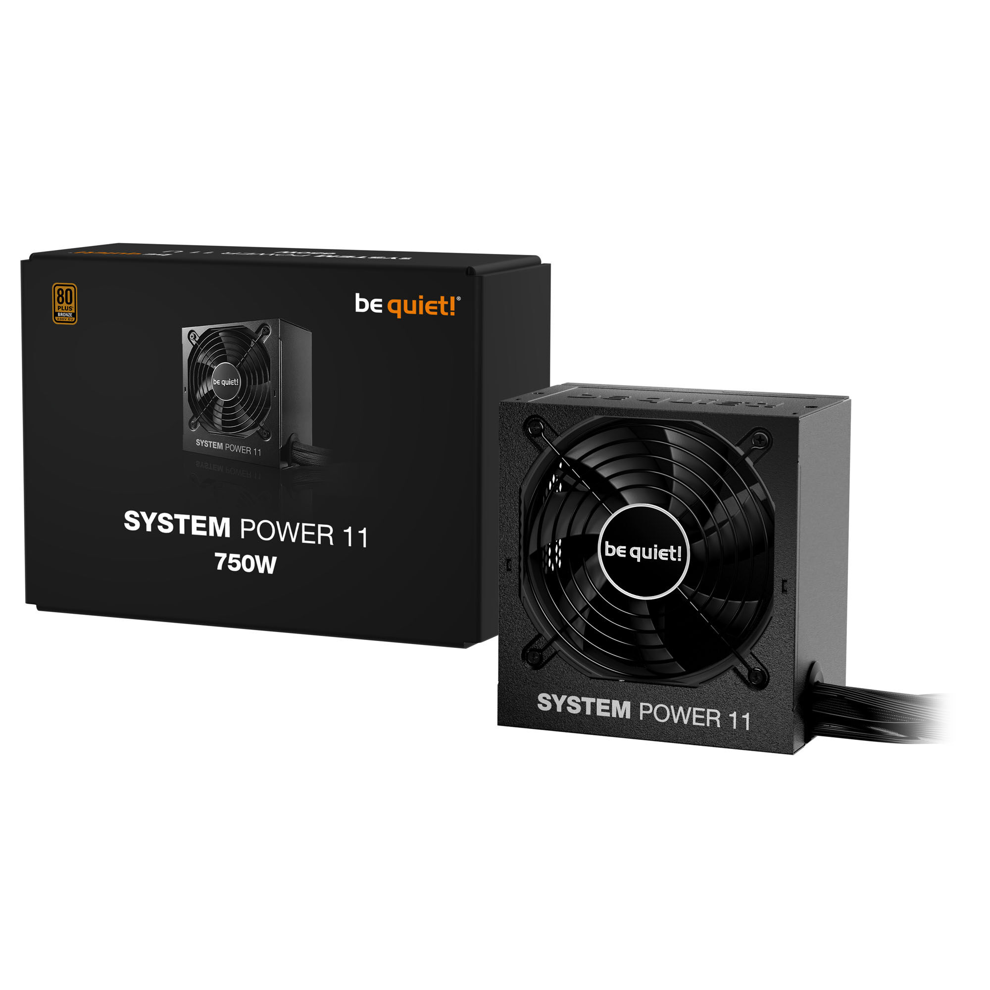 be quiet! System Power 11 80 PLUS Bronze power supply, ATX 3.1, PCIe 5.1 - 750 Watt, black : image 3