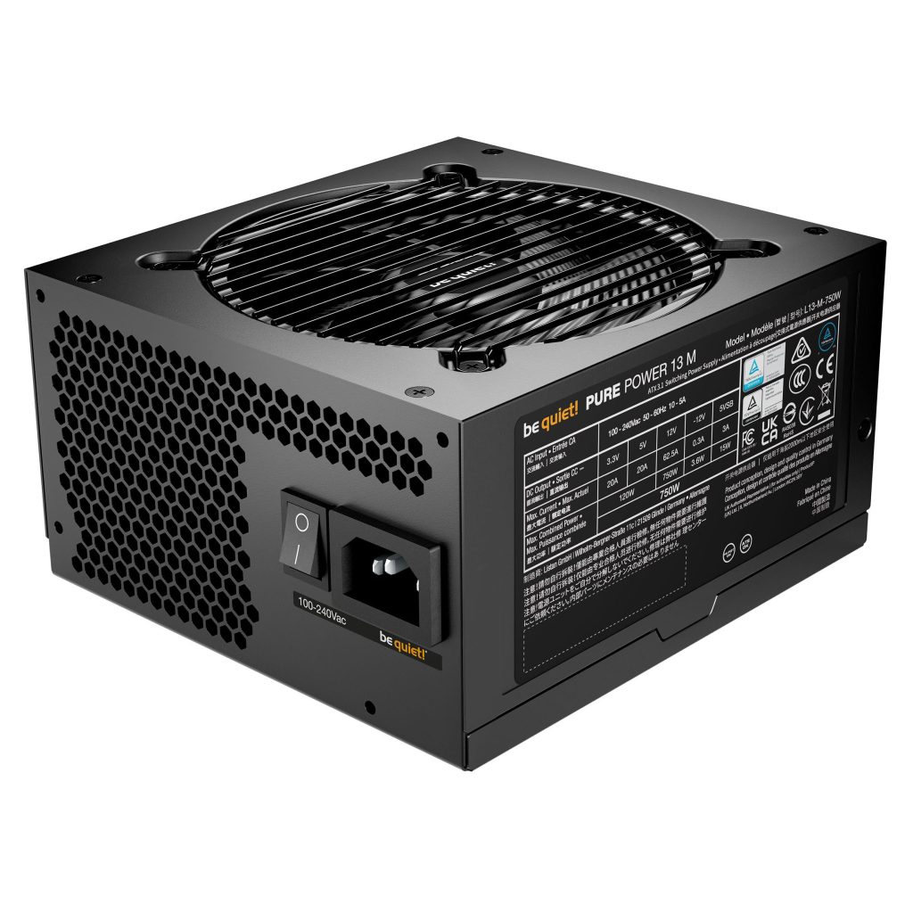 be quiet! Pure Power 13M 80 PLUS Gold power supply, ATX 3.1, PCIe 5.1 - 750 Watt, black : image 2
