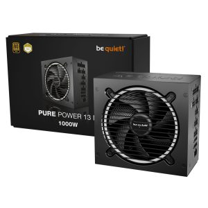 be quiet! Pure Power 13M 80 PLUS Gold power supply, ATX 3.1, PCIe 5.1 - 1,000 Watt, black