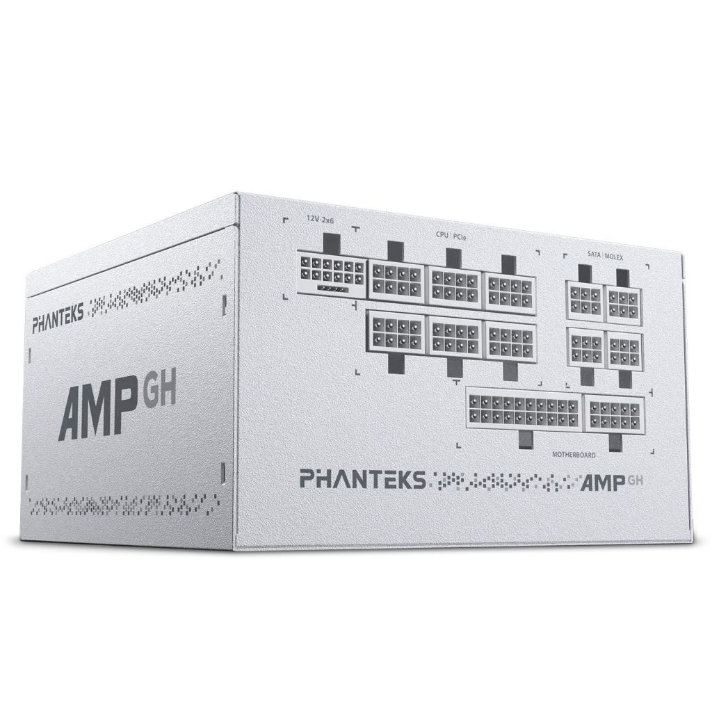 Phanteks AMP GH V2 1000W 80 PLUS Platinum power supply, PCIe 5.1, ATX 3.1 - 1000 Watt, white : image 3
