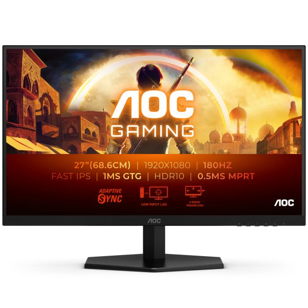 AOC Gaming 27G42E, 27 inch gaming monitor, 180 Hz, IPS, FreeSync