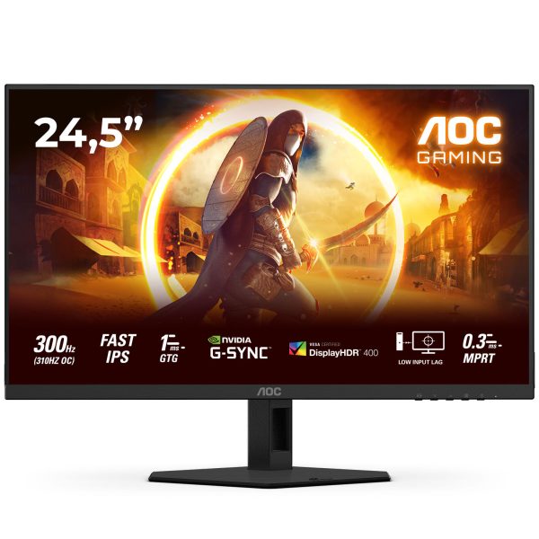 AOC 25G4SRE, 25 inch full HD gaming monitor, 300Hz, IPS, G-SYNC compatible