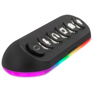 Streamplify HUB DECK 5, 4x USB 3.0, 1x USB 2.0, RGB, 12V, EU Power Cord - black