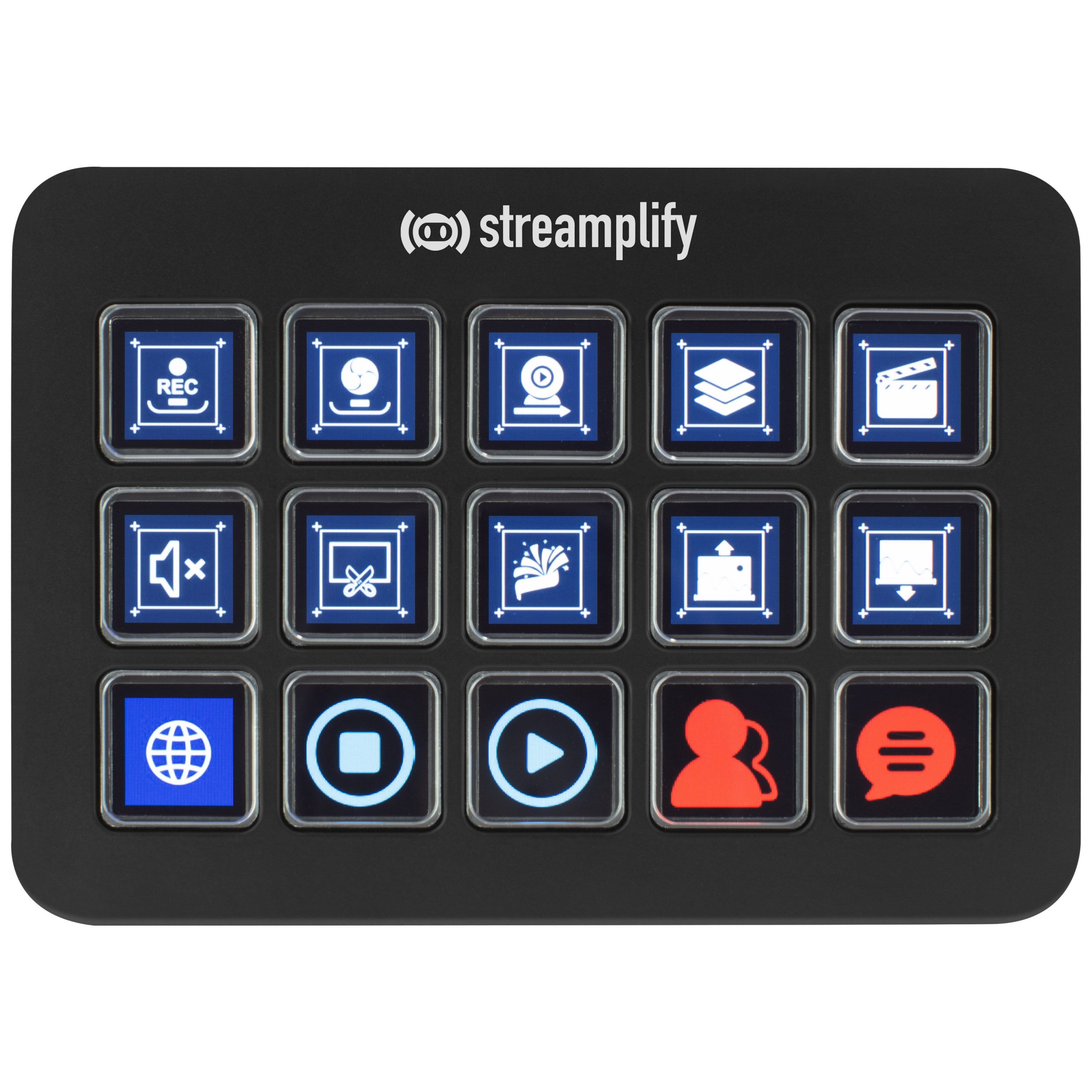 Streamplify STREAMING DECK ONE Stream Controller - Black