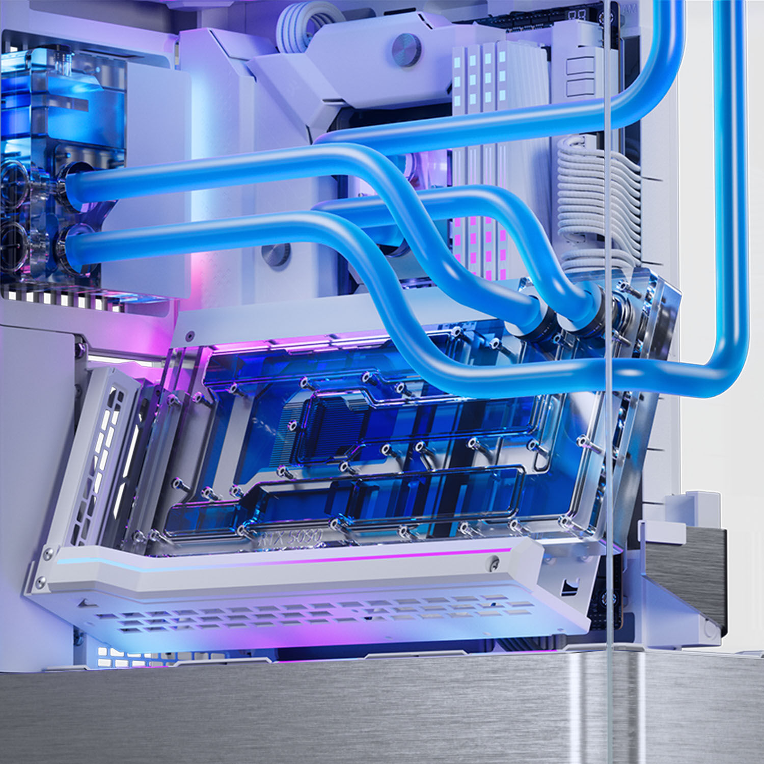 Phanteks Glacier EZ-Fit 120RES-DDC Body DDC reservoir, ARGB - 120mm, black
