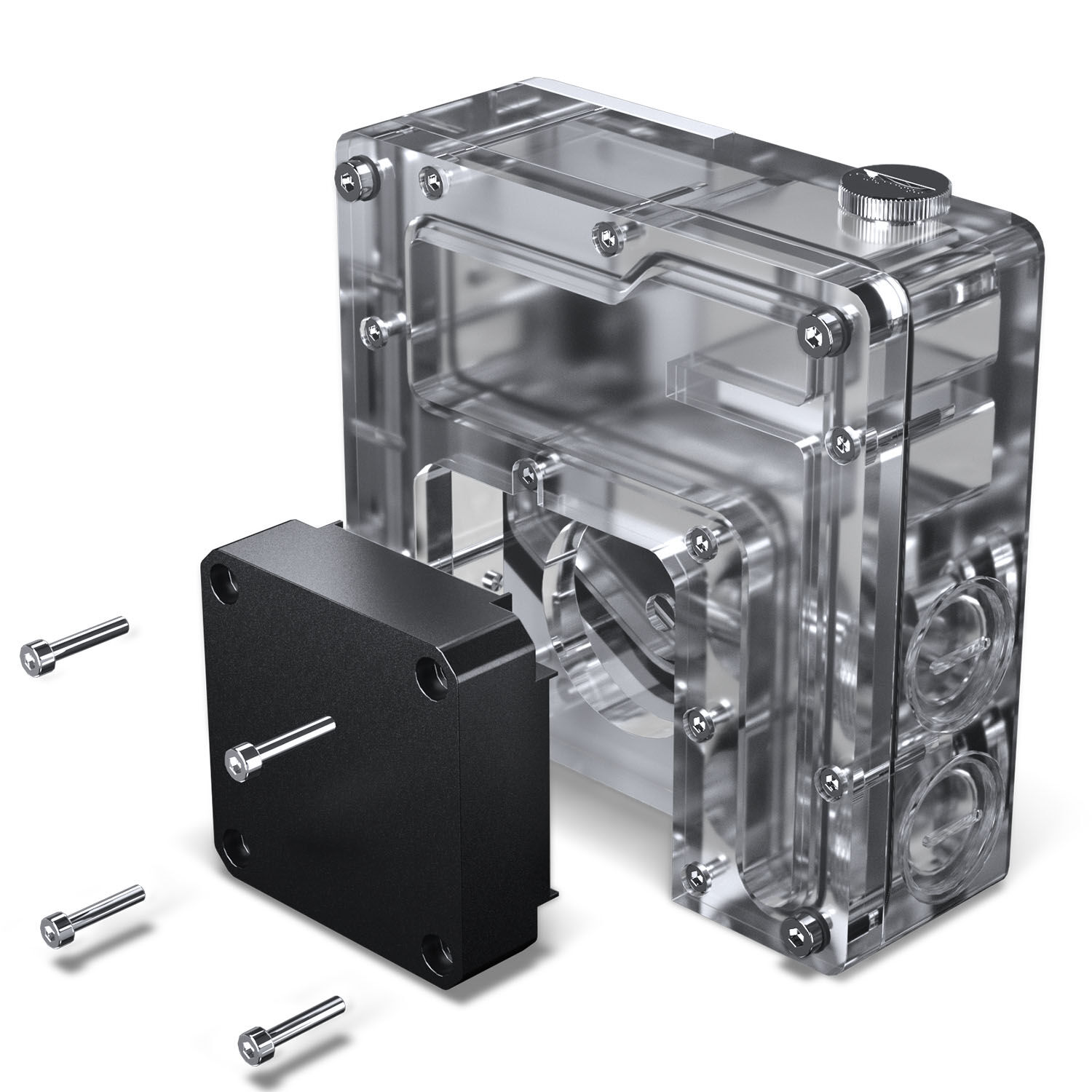 Phanteks Glacier EZ-Fit 120RES-DDC Body DDC reservoir, ARGB - 120mm, black