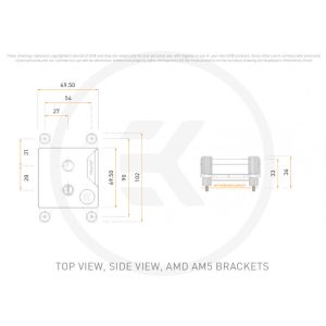 EK Waterblocks EK-Quantum Velocity3 1700/1851/AM5 - Plexi : image 5