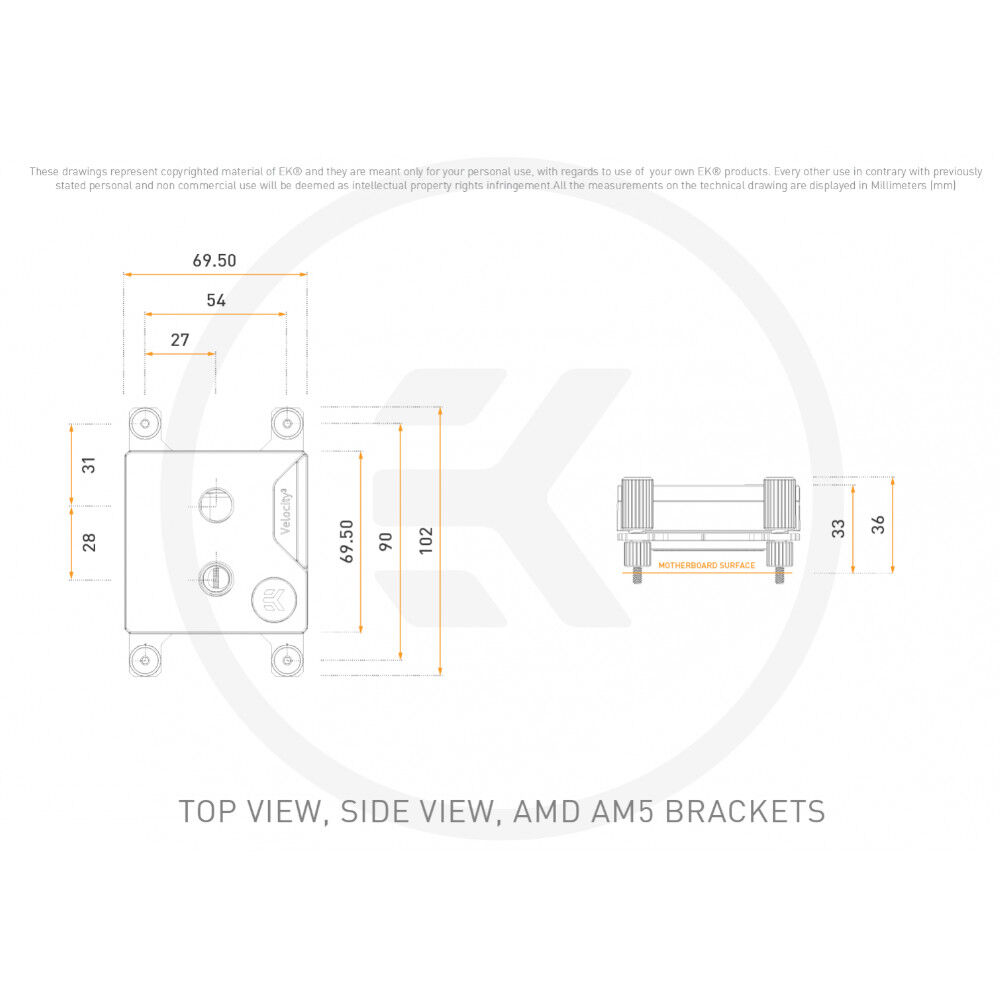 EK Waterblocks EK-Quantum Velocity3 1700/1851/AM5 - Acetal : image 5