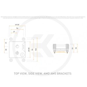 EK Waterblocks EK-Quantum Velocity3 1700/1851/AM5 - White : image 5