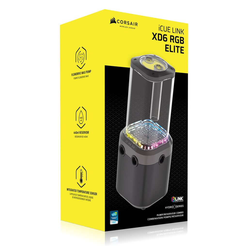 Corsair iCUE Link XD6 RGB Elite Pump Reservoir Combo - black