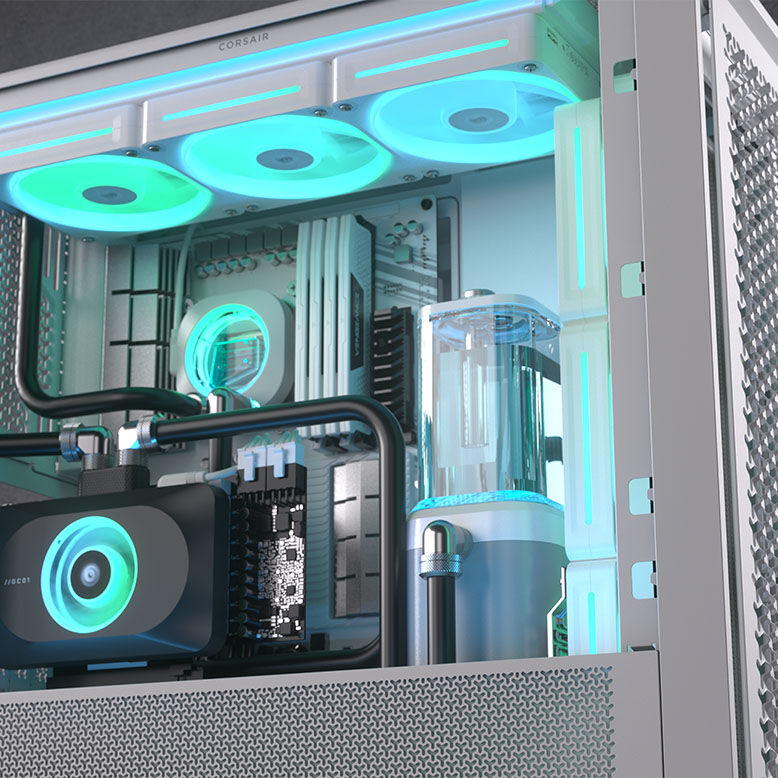 Corsair iCUE Link XD6 RGB Elite Pump Reservoir Combo - white