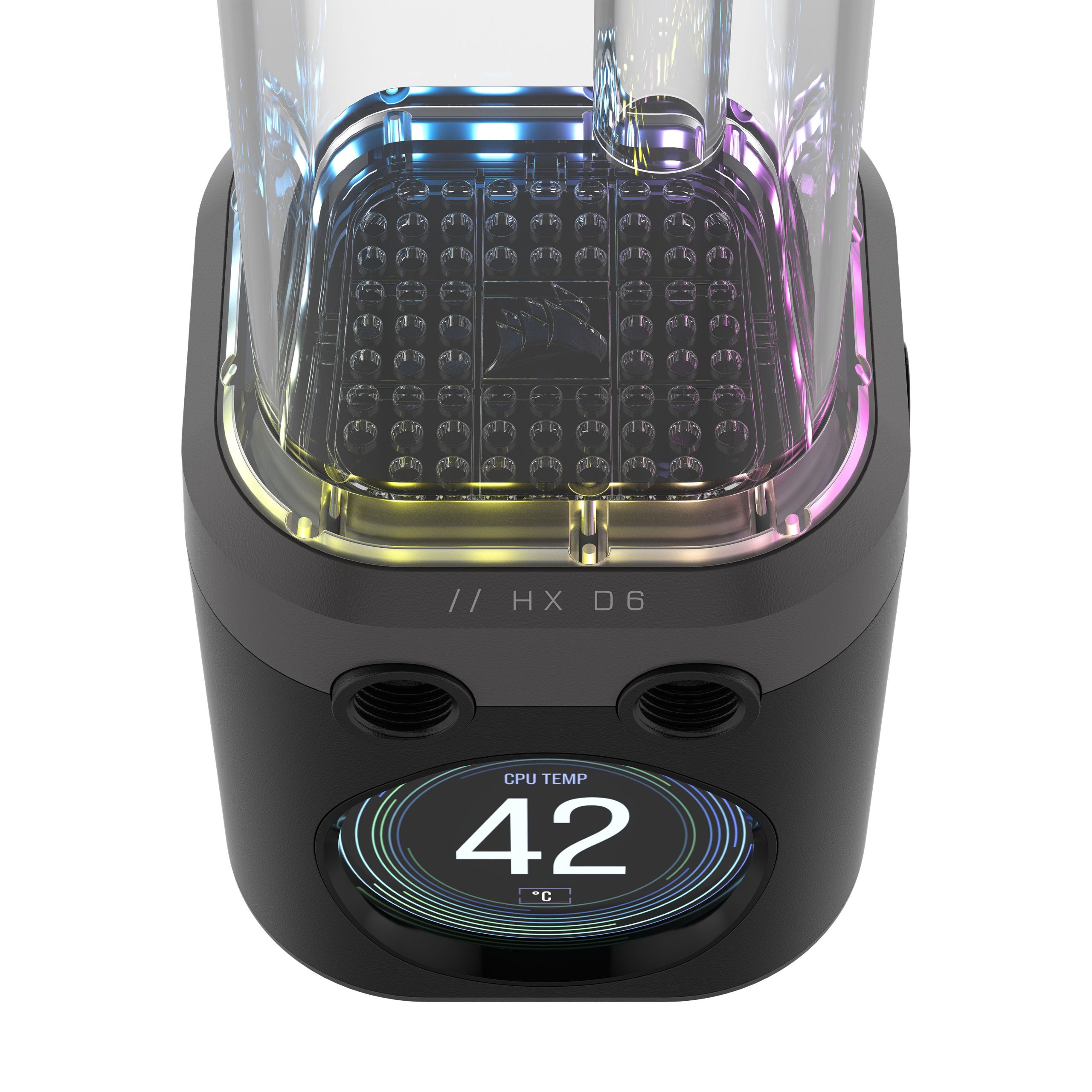 Corsair iCUE Link XD6 RGB Elite LCD Pump Reservoir Combo - black