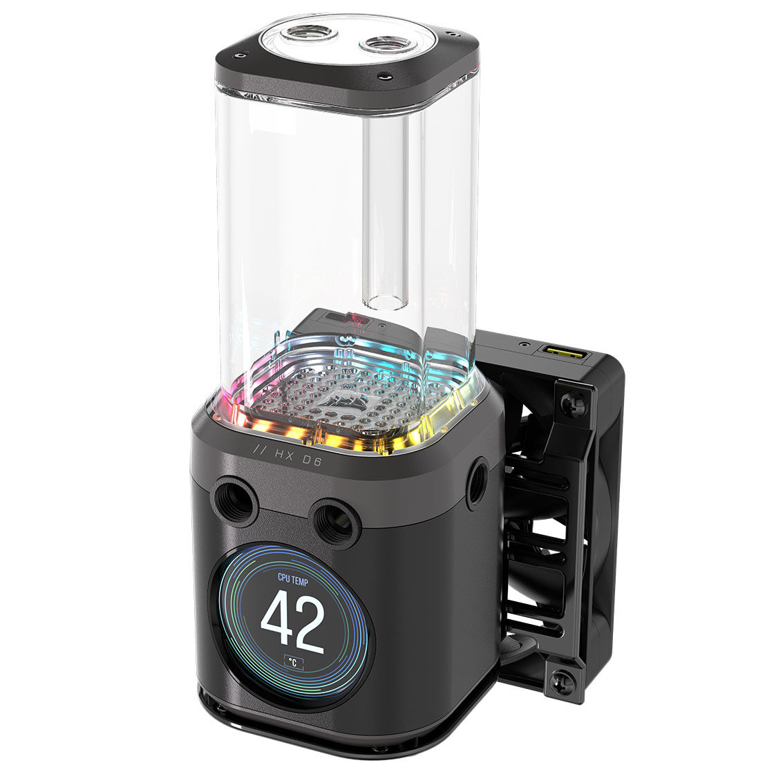 Corsair iCUE Link XD6 RGB Elite LCD Pump Reservoir Combo - black