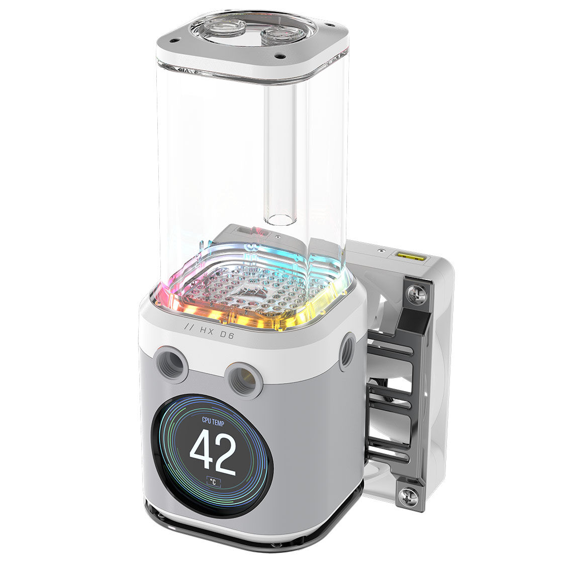 Corsair iCUE Link XD6 RGB Elite LCD Pump Reservoir Combo - white