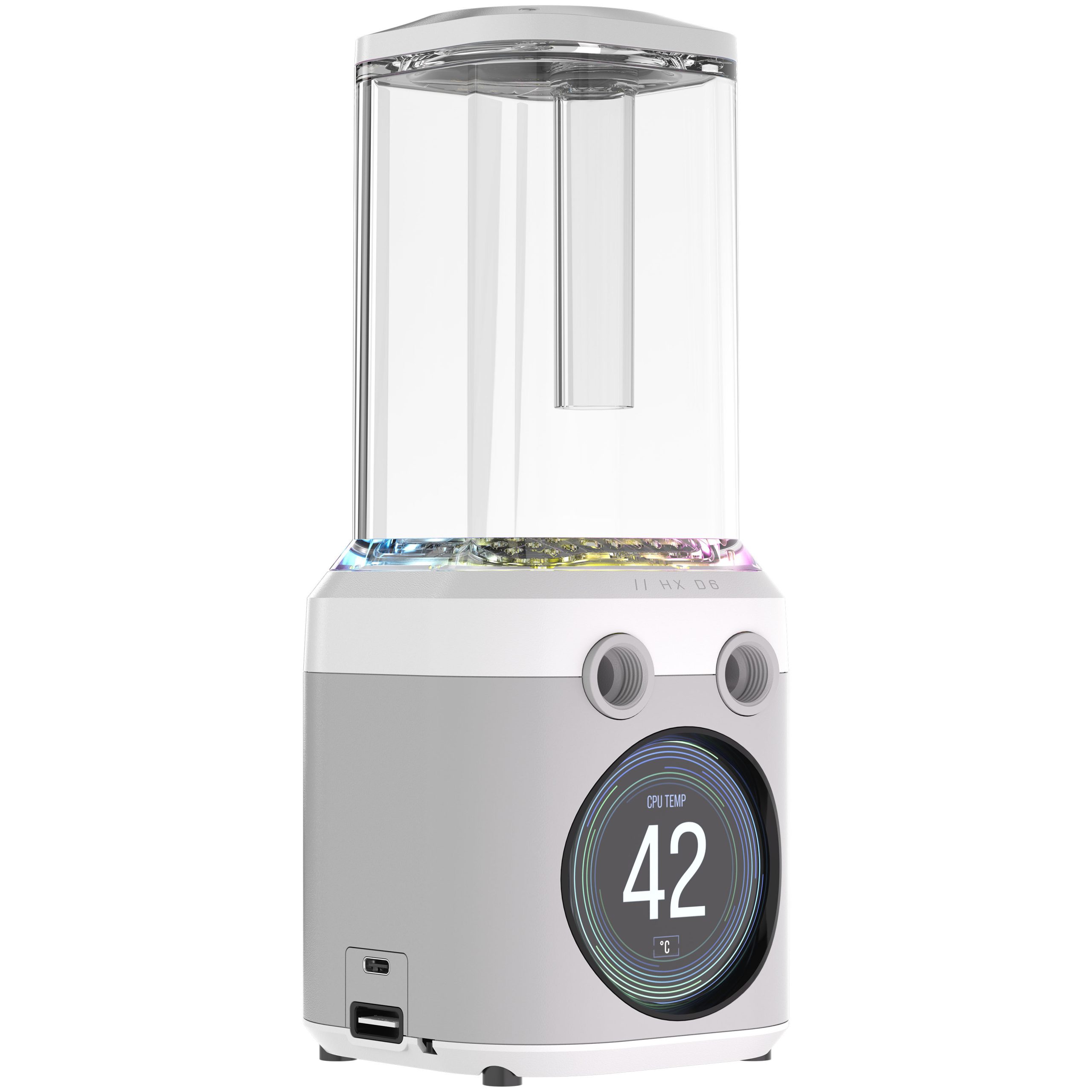 Corsair iCUE Link XD6 RGB Elite LCD Pump Reservoir Combo - white