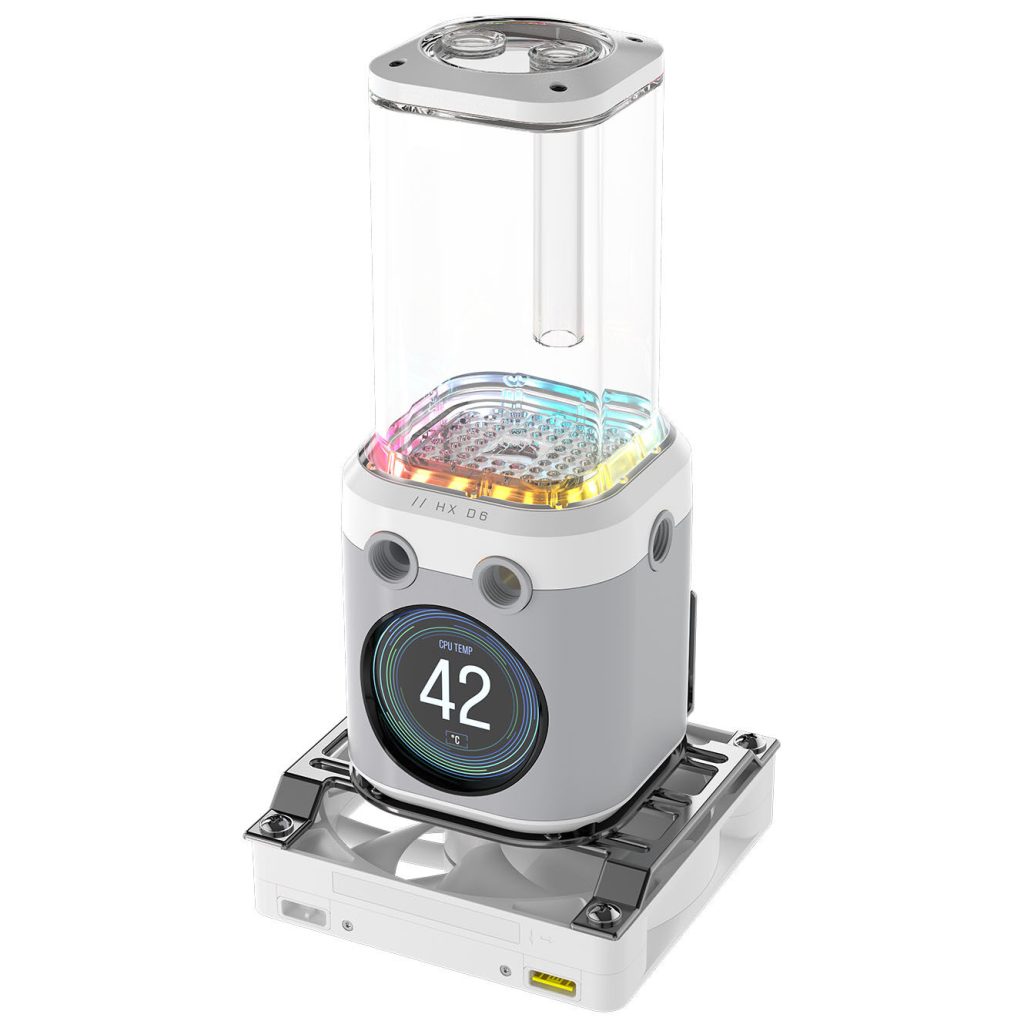 Corsair iCUE Link XD6 RGB Elite LCD Pump Reservoir Combo - white
