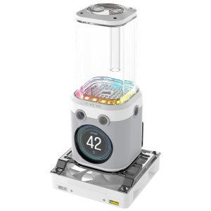 Corsair iCUE Link XD6 RGB Elite LCD Pump Reservoir Combo - white