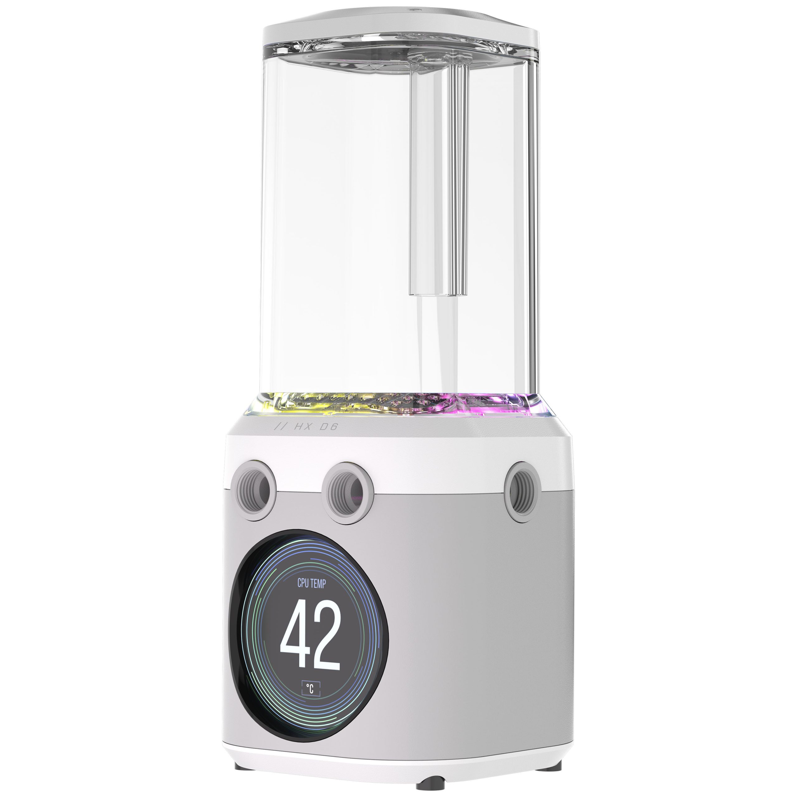 Corsair iCUE Link XD6 RGB Elite LCD Pump Reservoir Combo - white