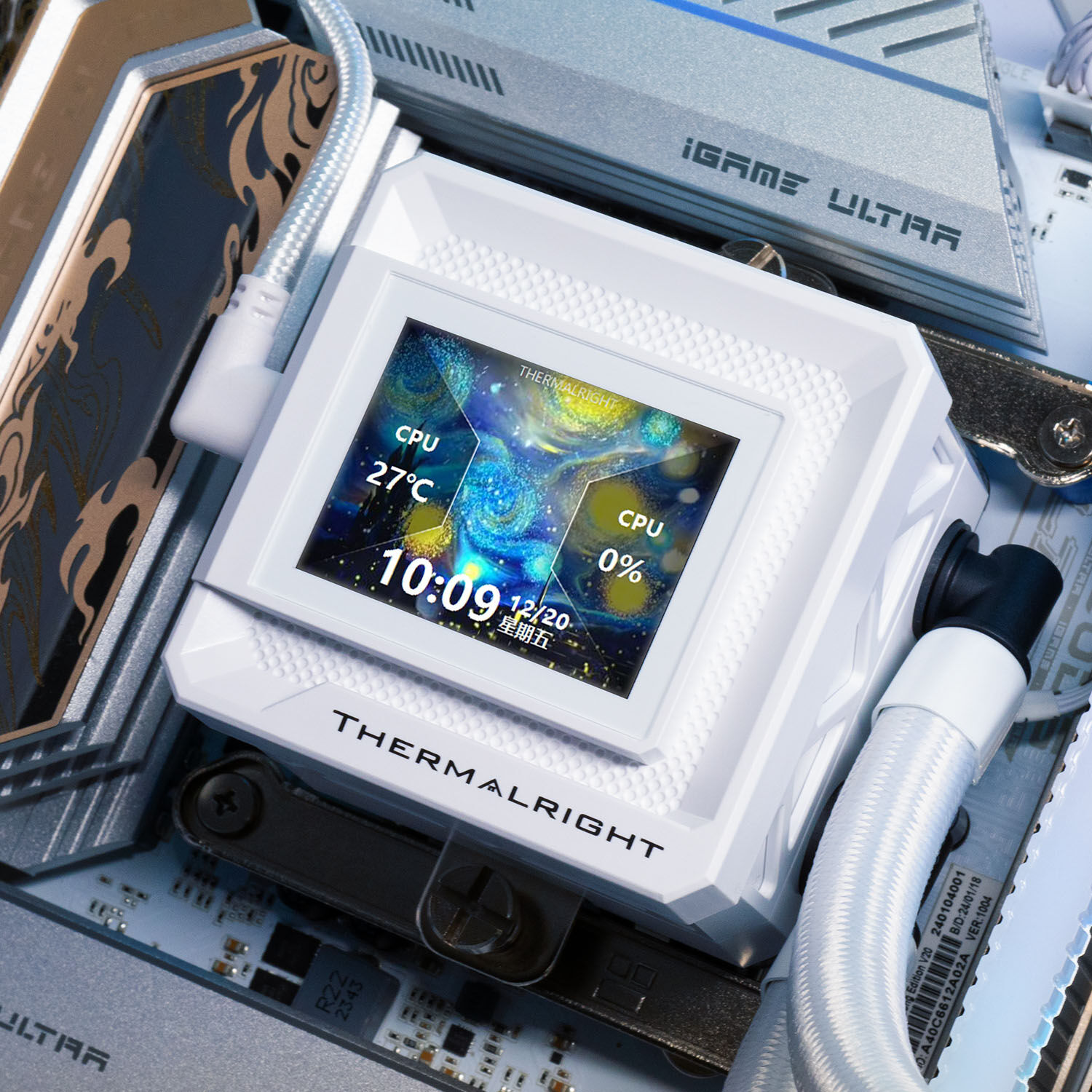 Thermalright Frozen Warframe SE water cooling, ARGB - 360mm, white