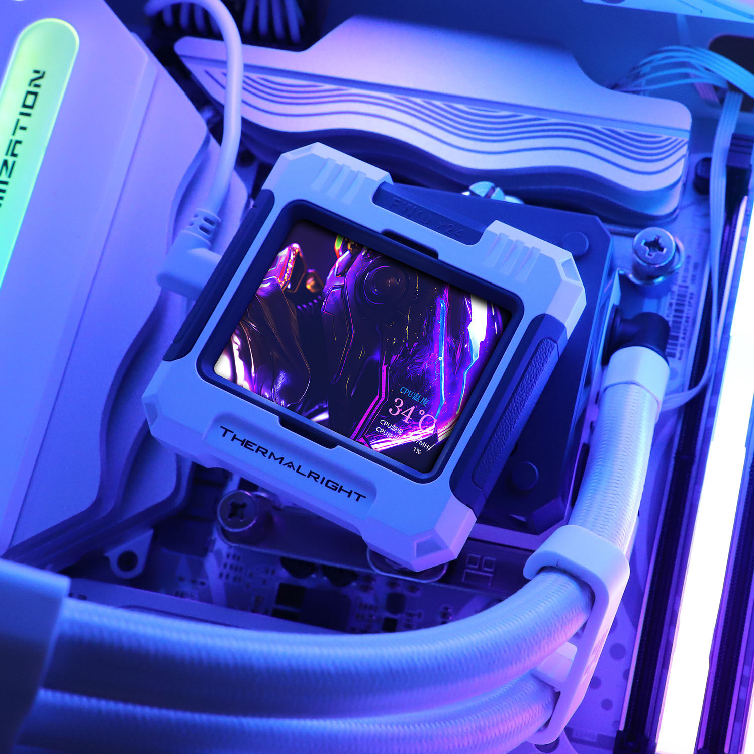 Thermalright Frozen Warframe water cooling, ARGB - 420mm, white