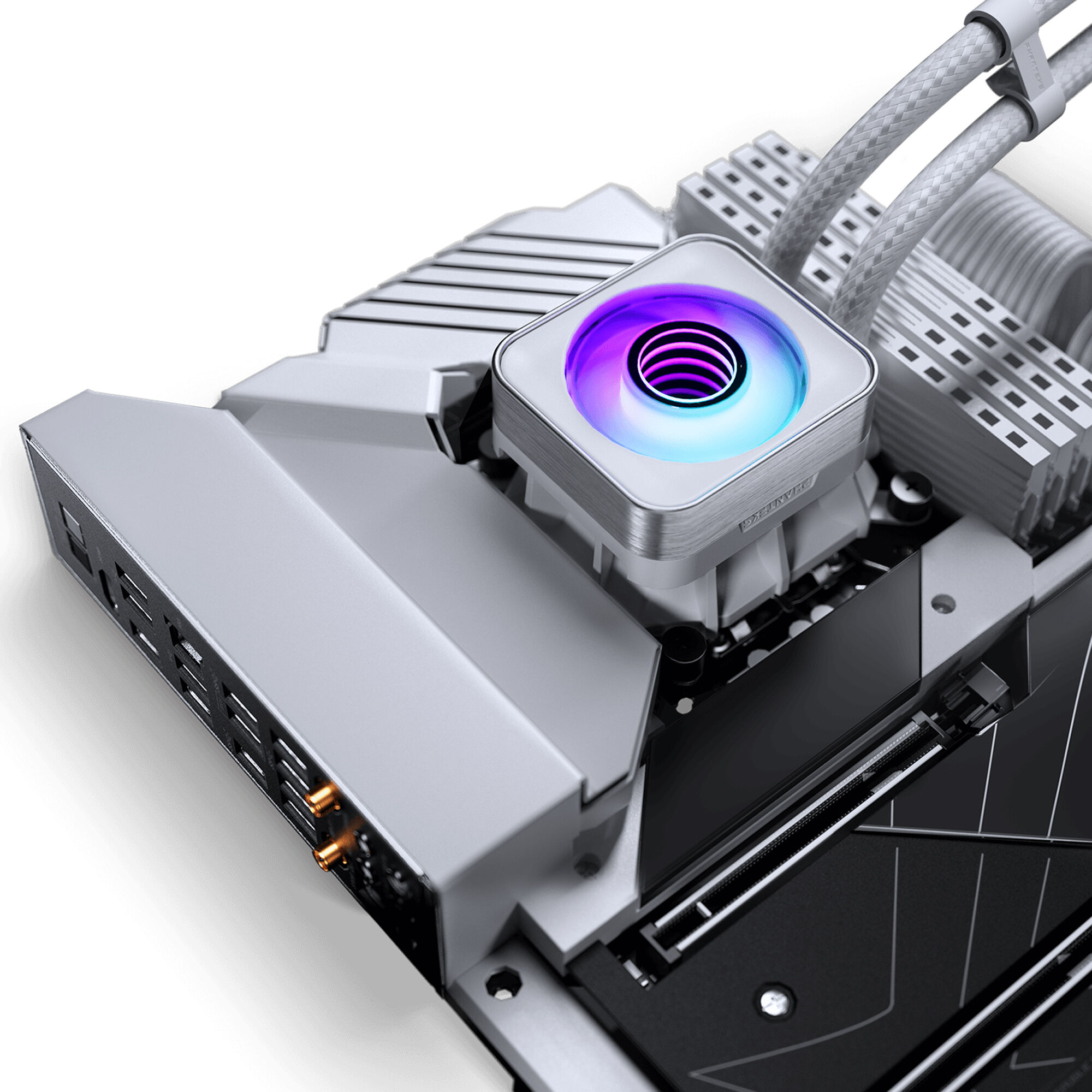 Phanteks GLACIER ONE 360D30 X2 DRGB AiO Water Cooling System - 360mm, White