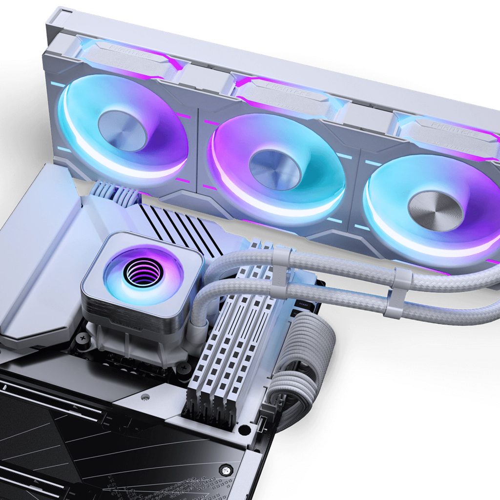 Phanteks GLACIER ONE 360D30 X2 DRGB AiO Water Cooling System - 360mm, White