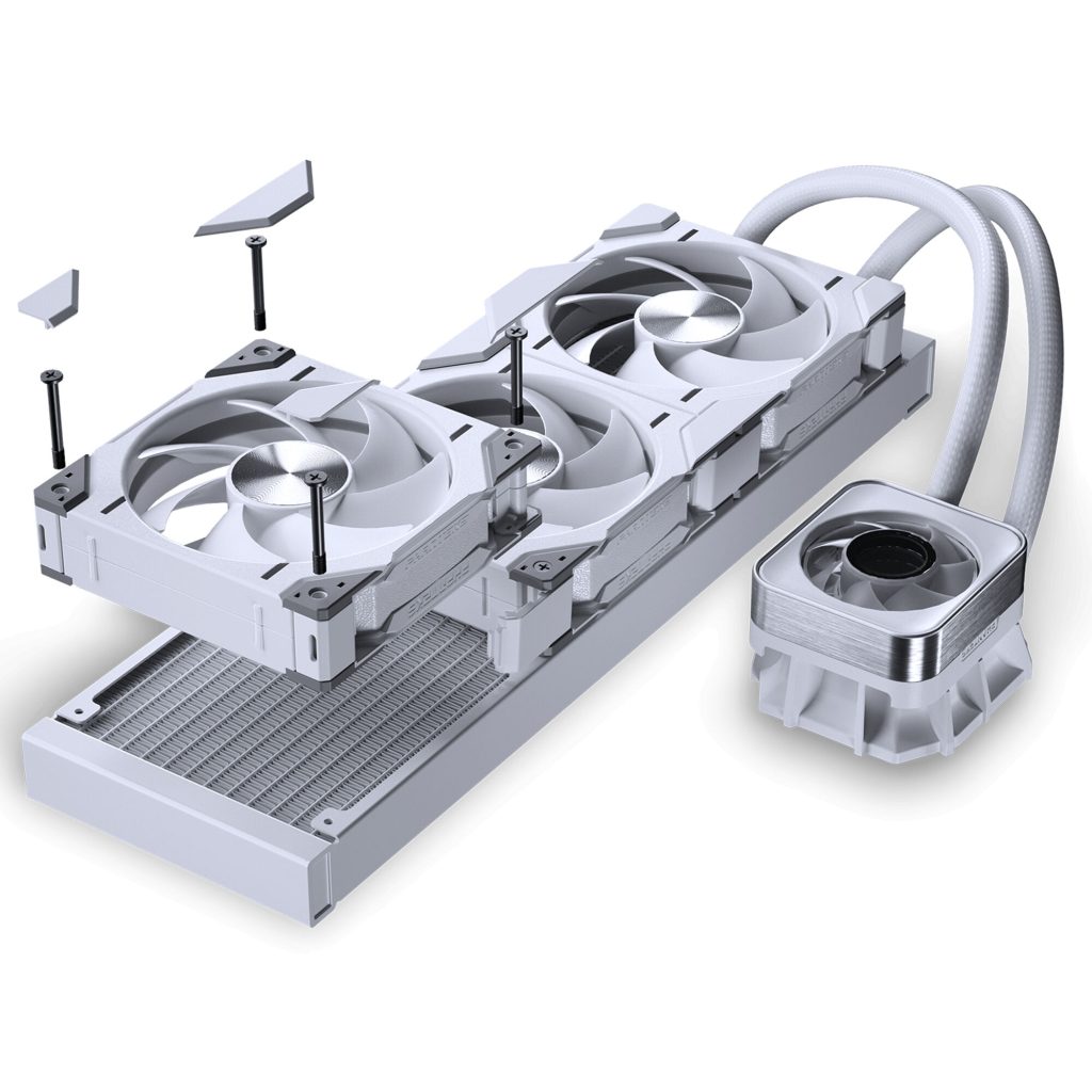 Phanteks GLACIER ONE 360D30 X2 DRGB AiO Water Cooling System - 360mm, White