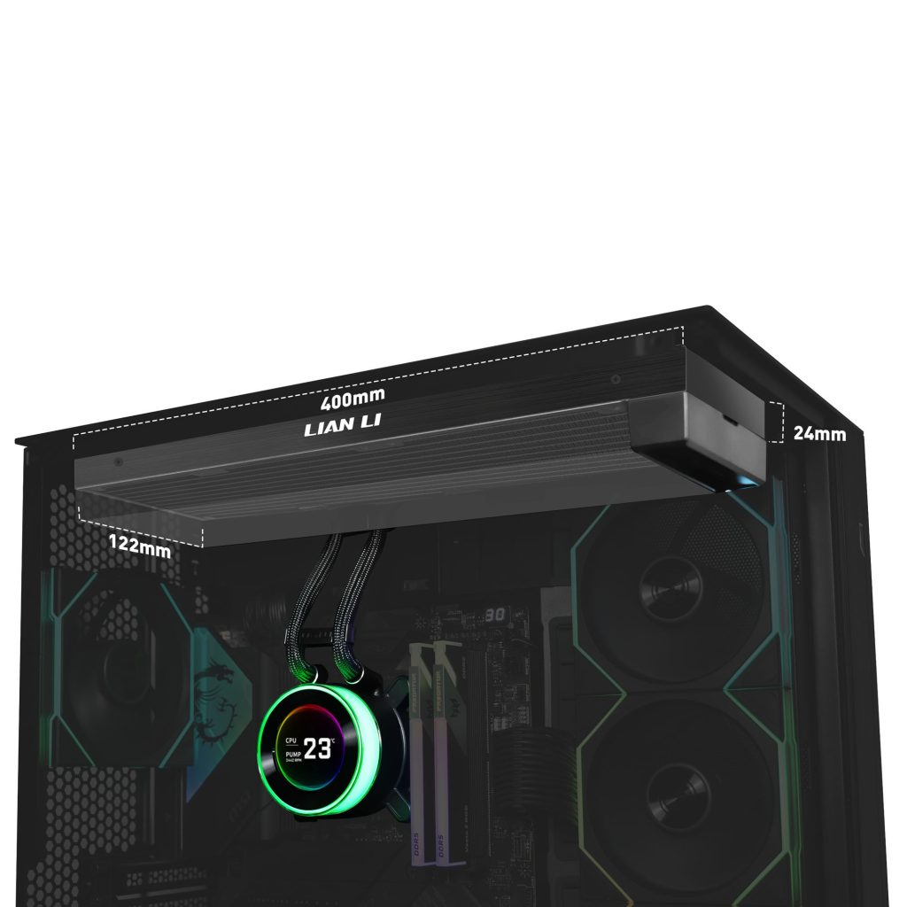 Lian Li HYDROSHIFT II LCD-C 360 Fanless ARGB AIO Water Cooler - Black - B-Grade