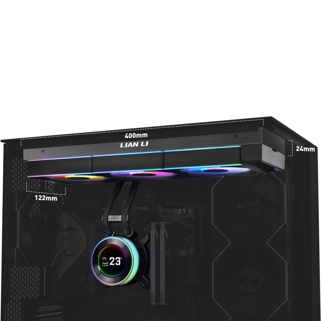 Lian Li HYDROSHIFT II LCD-C 360CL ARGB AiO water cooler - black