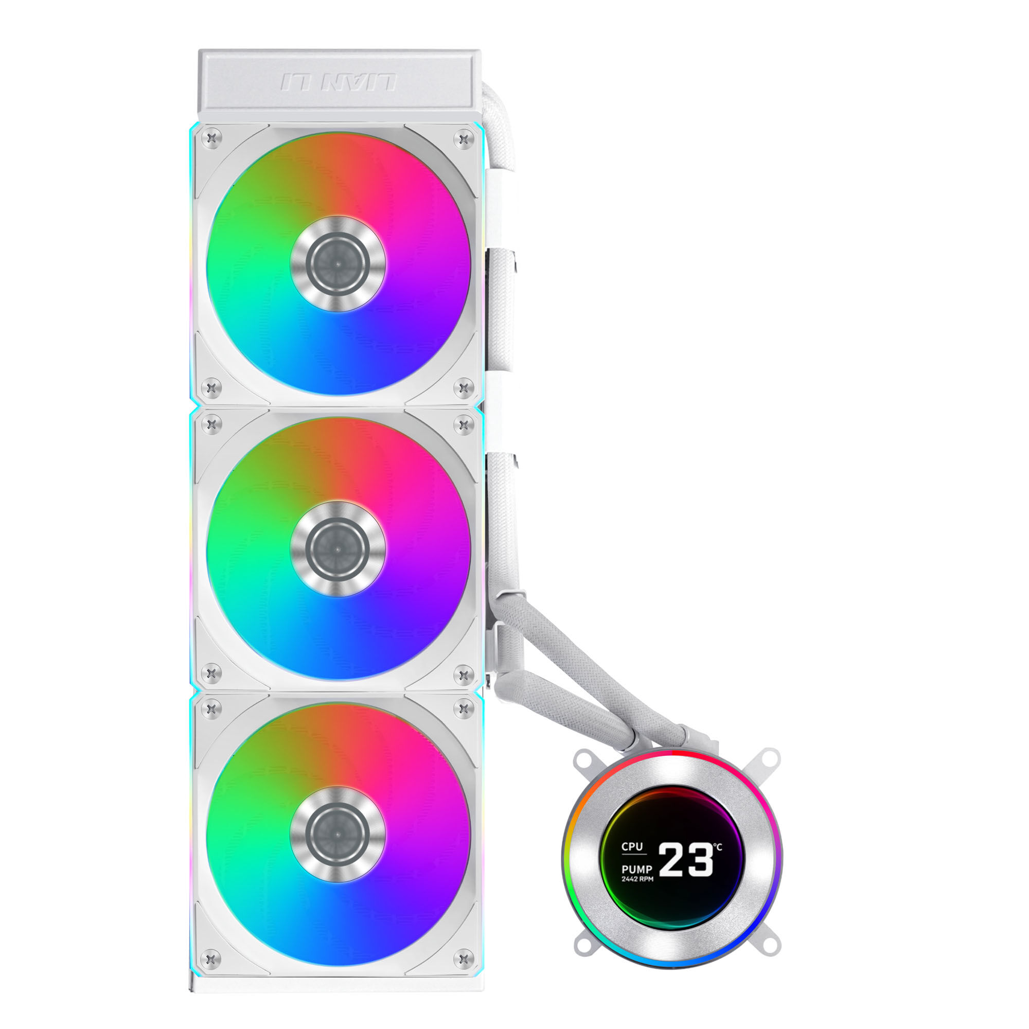 Lian Li HYDROSHIFT II LCD-C 360CL ARGB AiO water cooler - white : image 2