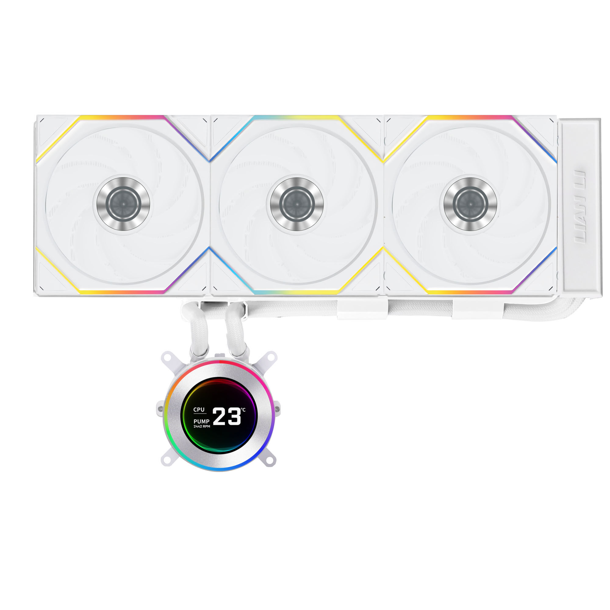 Lian Li HYDROSHIFT II LCD-C 360TL ARGB AiO water cooler - white : image 1