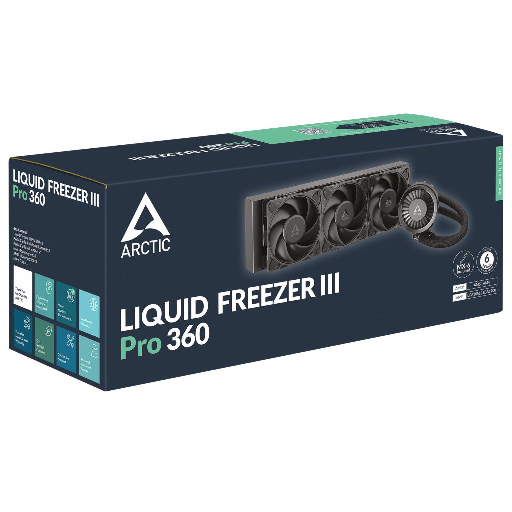 Arctic Liquid Freezer III Pro 360 AiO Water Cooling System - 360mm, Black