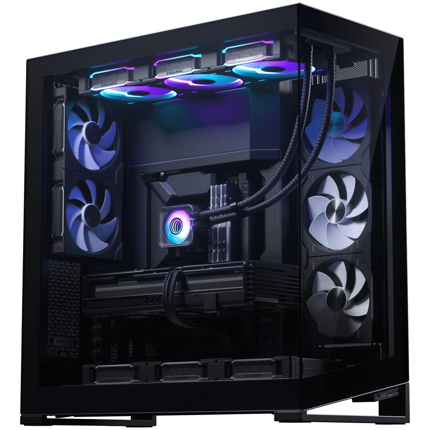 PHANTEKS Glacier One 420D30 X2 DRGB AiO Water Cooling System - 420mm, Black