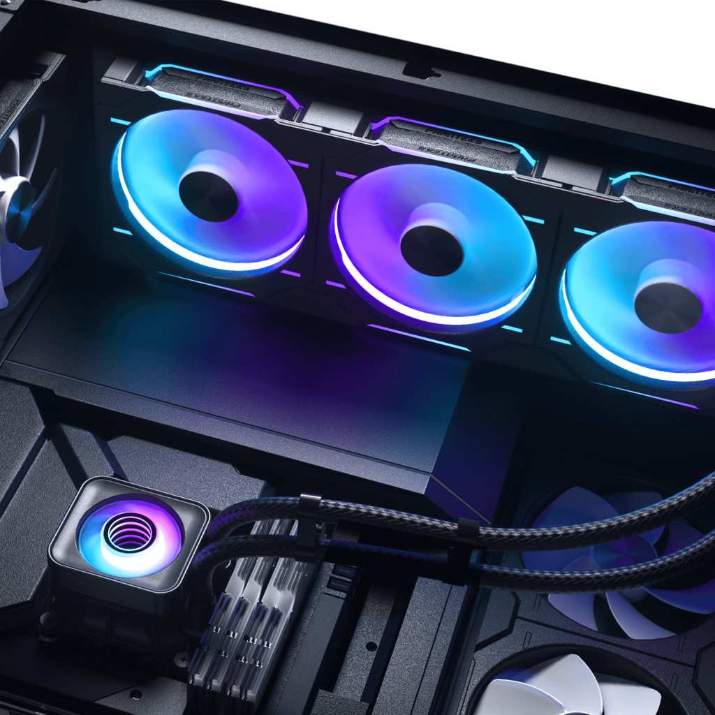 PHANTEKS Glacier One 420D30 X2 DRGB AiO Water Cooling System - 420mm, Black