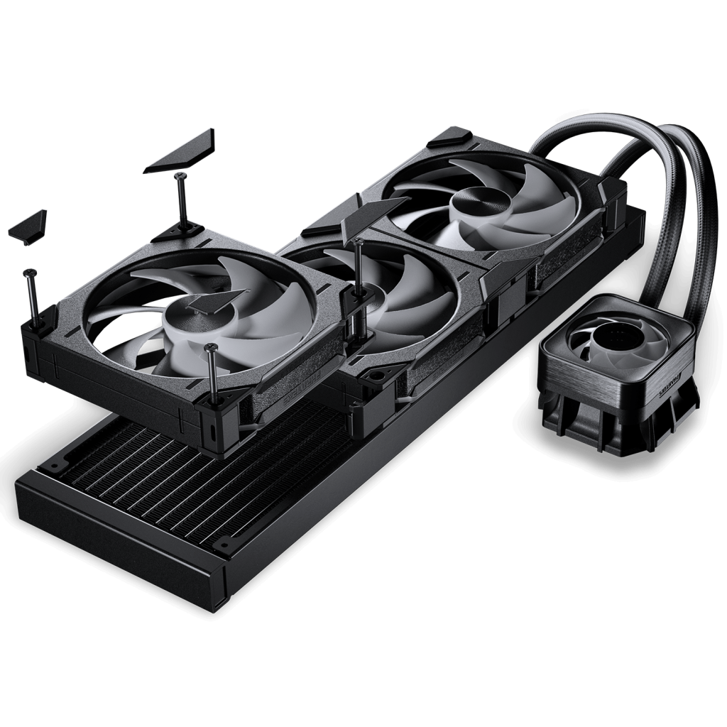 PHANTEKS Glacier One 420D30 X2 DRGB AiO Water Cooling System - 420mm, Black
