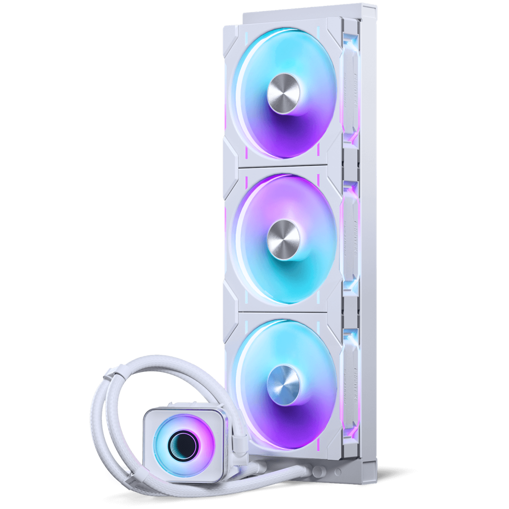 PHANTEKS Glacier One 420D30 X2 DRGB AiO Water Cooling System - 420mm, White
