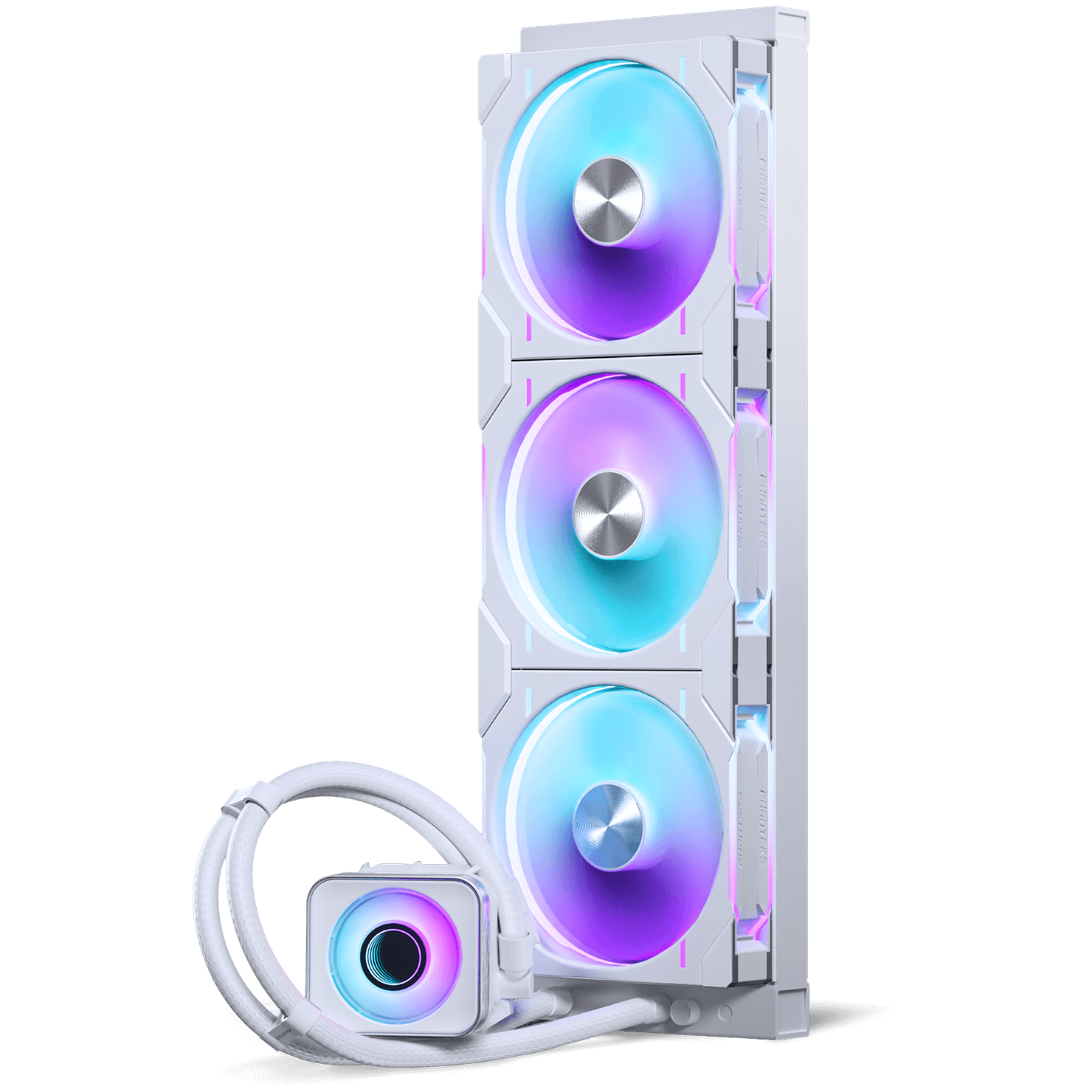 PHANTEKS Glacier One 420D30 X2 DRGB AiO Water Cooling System - 420mm, White