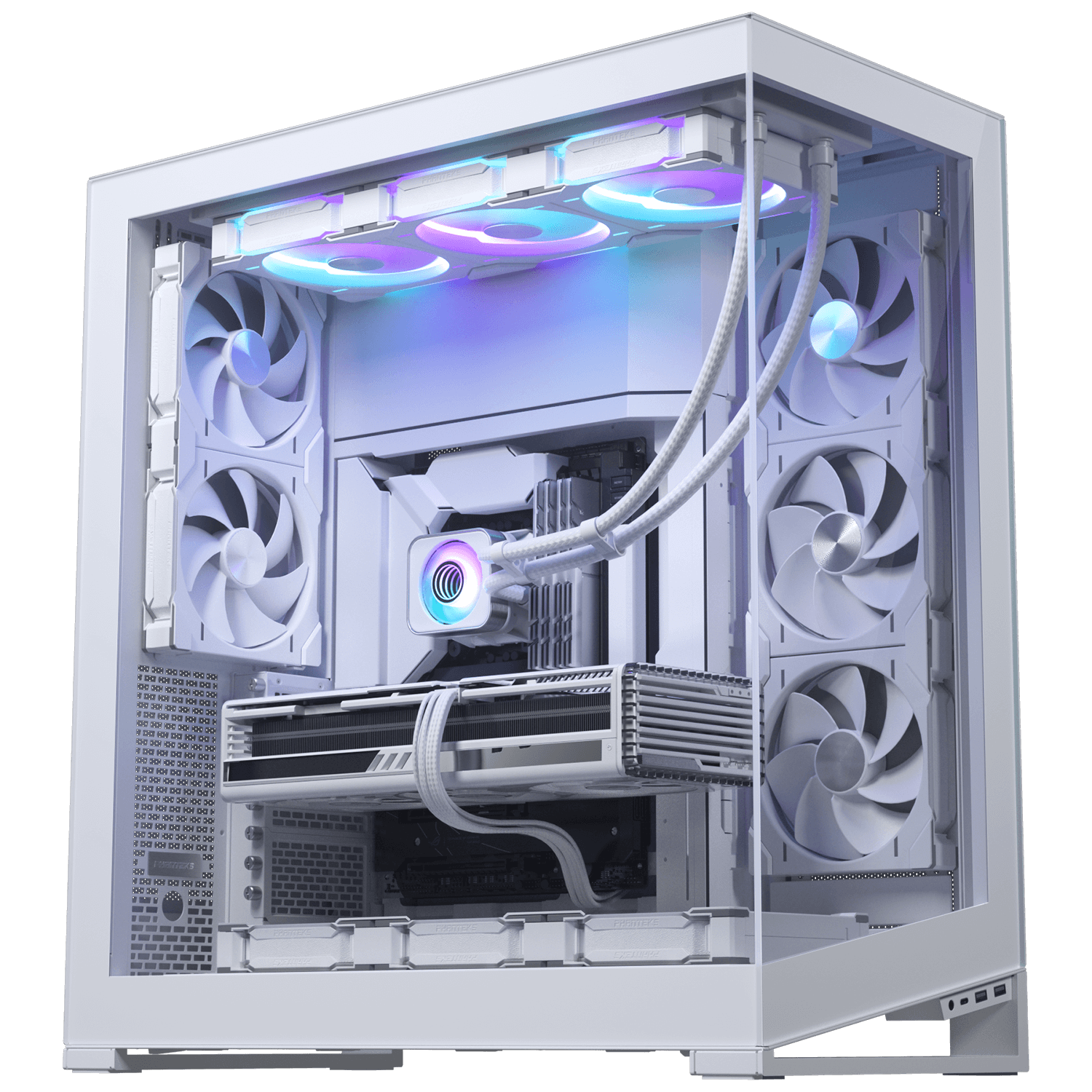 PHANTEKS Glacier One 420D30 X2 DRGB AiO Water Cooling System - 420mm, White