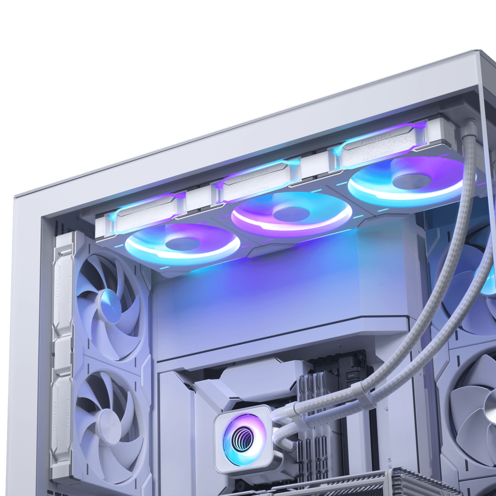PHANTEKS Glacier One 420D30 X2 DRGB AiO Water Cooling System - 420mm, White