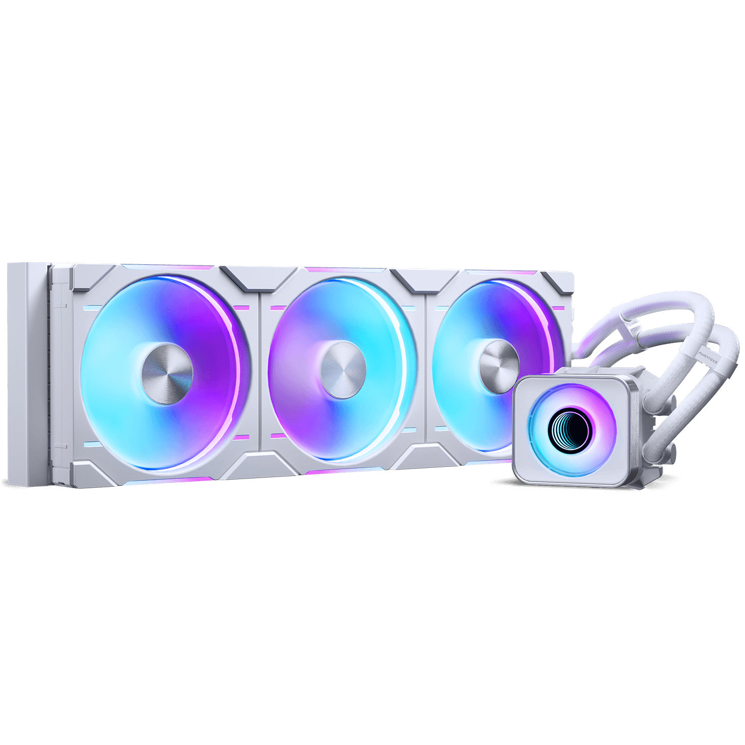 PHANTEKS Glacier One 420D30 X2 DRGB AiO Water Cooling System - 420mm, White