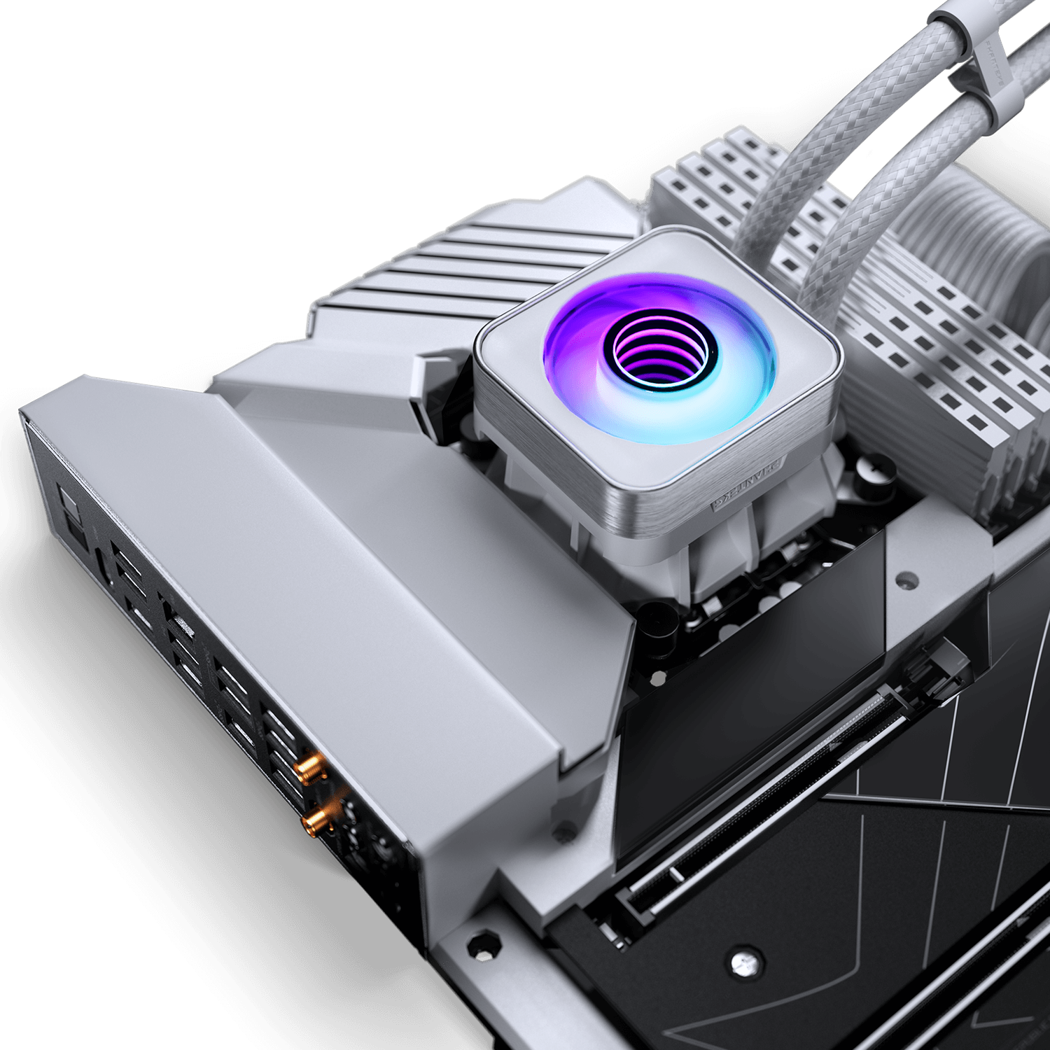 PHANTEKS Glacier One 420D30 X2 DRGB AiO Water Cooling System - 420mm, White